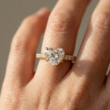 Montura media banda pavé