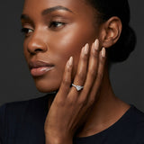 Montura media banda pavé