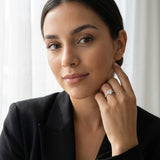 Montura media banda pavé