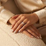 Montura media banda pavé