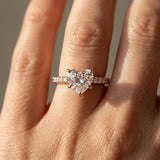 Montura media banda pavé