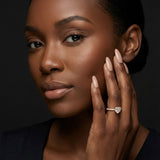 Montura media banda pavé