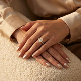 Montura media banda pavé