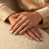 Montura media banda pavé