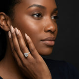 Montura media banda pavé