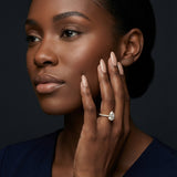 Montura media banda pavé