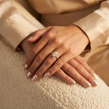 Montura media banda pavé