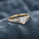 Montura media banda pavé