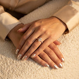 Montura media banda pavé