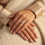 Montura media banda pavé