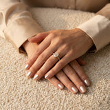 Montura media banda pavé