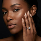 Montura media banda pavé