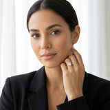 Montura media banda pavé