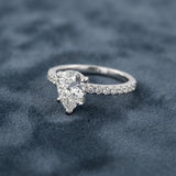 Montura media banda pavé