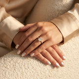 Montura media banda pavé