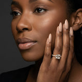 Montura media banda pavé