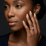 Montura media banda pavé