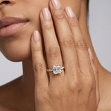 Montura media banda pavé