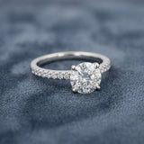 Montura media banda pavé