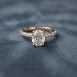 Montura media banda pavé