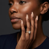 Montura media banda pavé