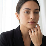 Montura media banda pavé