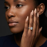 Montura media banda pavé